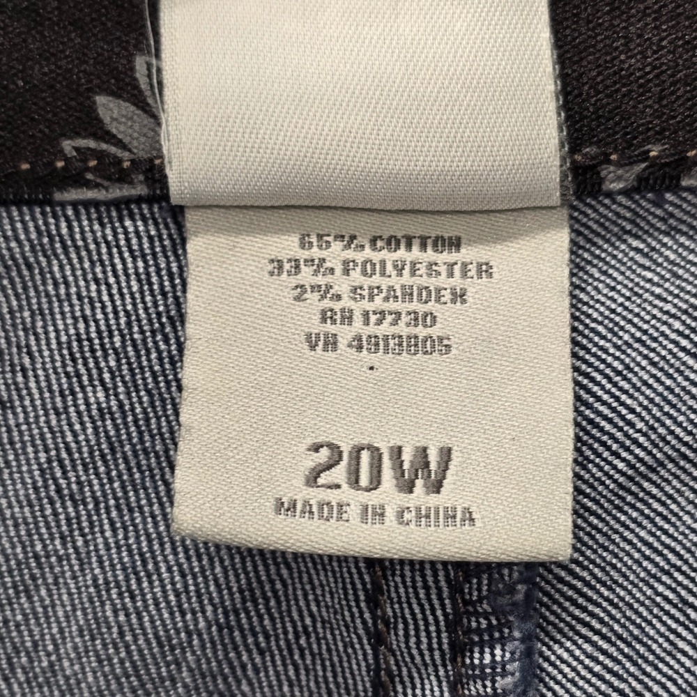 Merona Bootcut Jeans Dark‎ Wash Stretch Classic Mid Rise Women 20W - Picture 3 of 8